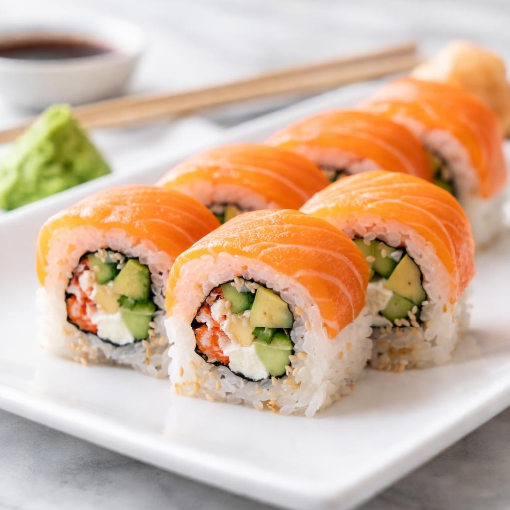 Sushi Roll With Salmon