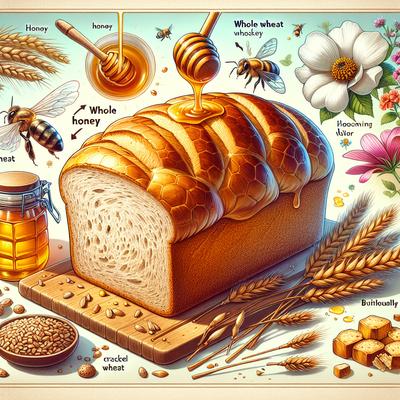 Image of 100 Honey Whole Wheat Cracked Wheat Bread