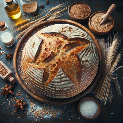 Image of 100 Whole Grain Bread with Biga Soaker