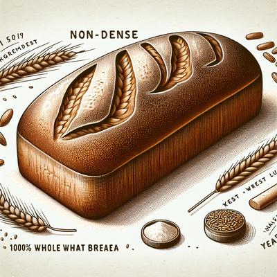 Image of 100 Whole Wheat Bread Non Dense Heavy White Bread Texture
