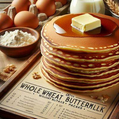 Image of 100 Whole Wheat Buttermilk Pancakes