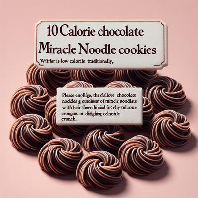 Image of 10 Calorie Chocolate Miracle Noodle Cookies
