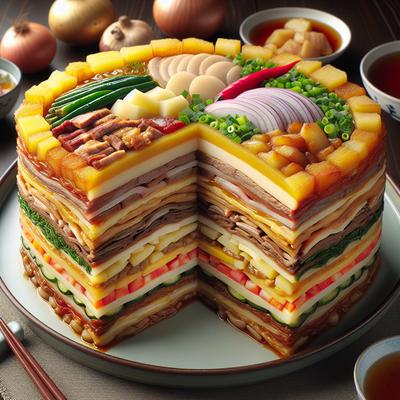 Image of 10 Layer Meat Veggie and Potato Dish