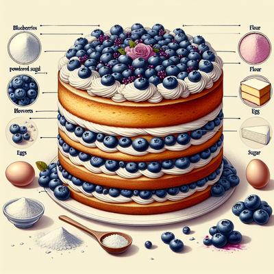 Image of 10 Minute Blueberry Layer Cake