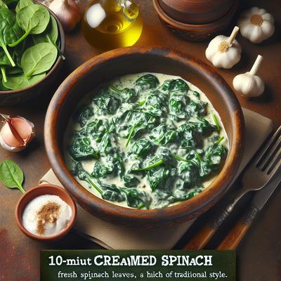 Image of 10 Minute Creamed Spinach