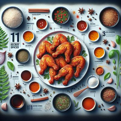 Image of 11 Secret Herbs and Spices Kfc Copycat