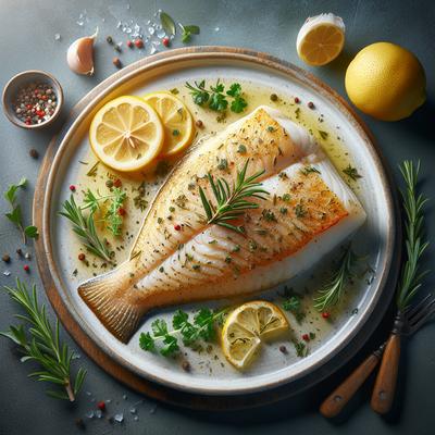 Image of 15 Minute Baked Halibut with Herbs