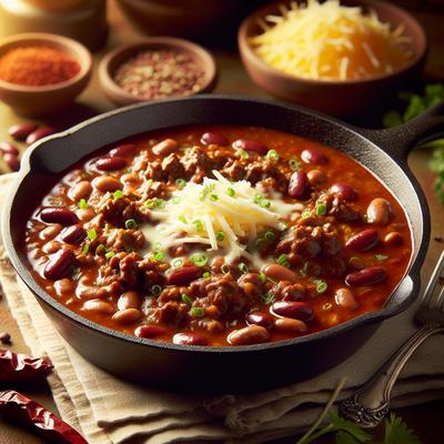 Image of 15 Minute Beef and Bean Chili Skillet