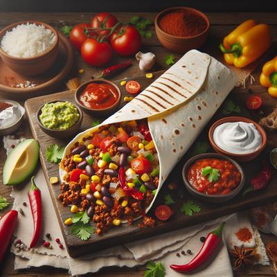 Image of 15 Minute Chili and Rice Wraps