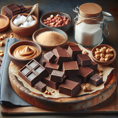 Image of 15 Minute No Bake Chocolate Peanut Butter Fudge