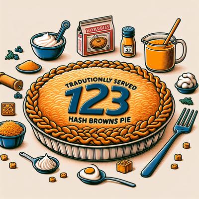 Image of 1 2 3 Hash Browns Pie K