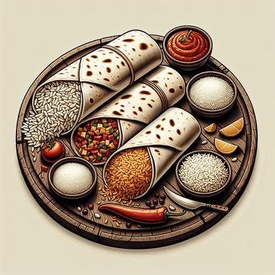 Image of 1 2 3 Rice and Chili Burritos