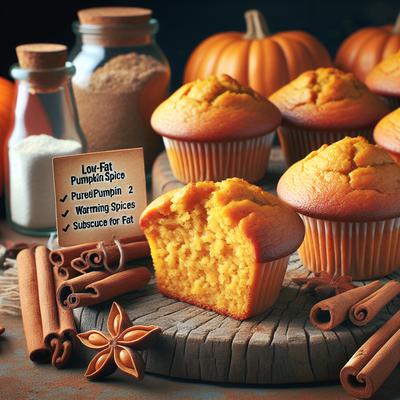 Image of 1 Gram Fat Pumpkin Spice Muffins Low Fat