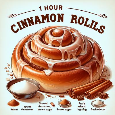 Image of 1 Hour Cinnamon Rolls