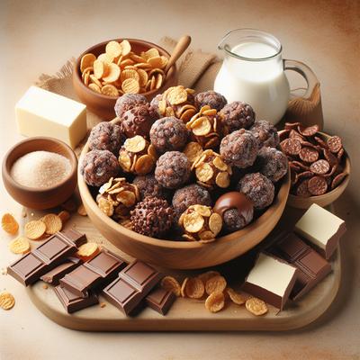 Image of 1 Minute No Bake Chocolatey Cereal Bites