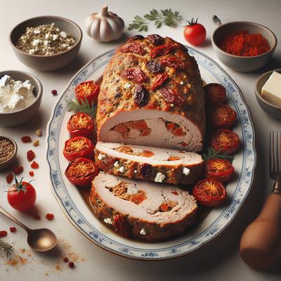 Image of 1 Turkey Meatloaf with Sun Dried Tomatoes and Feta