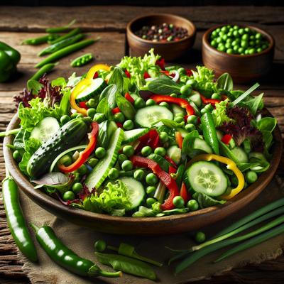 Image of 24 Hour Green Vegetable Salad