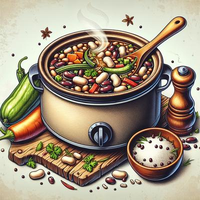 Image of 2 Bean Soup Crock Pot