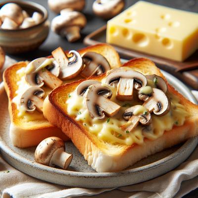 Image of 2 Cheese Mushroom Toast