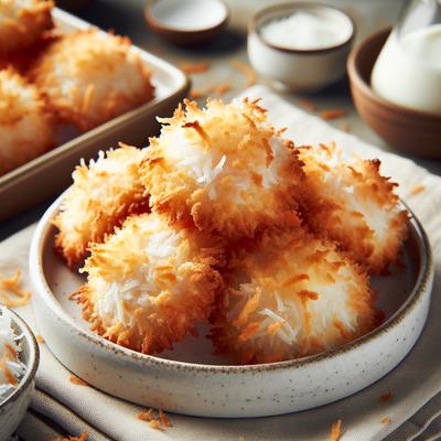 Image of 2 Ingredient Toasted Coconut Macaroon Cookie Creations