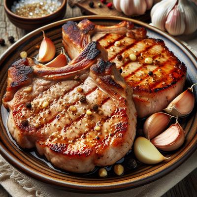 Image of 2 Step Garlic Pork Chops