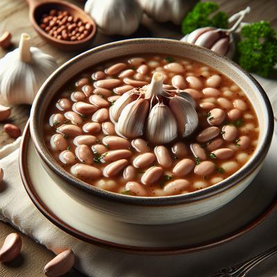 Image of 30 Cloves of Garlic and Bean Soup