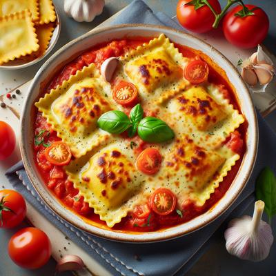 Image of 30 Minute Cheesy Baked Ravioli