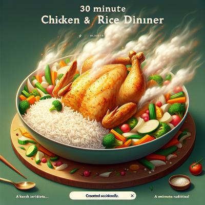 Image of 30 Minute Chicken and Rice Dinner by Accident