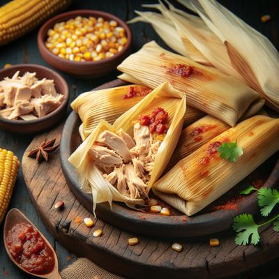 Image of 30 Minute Chicken Tamales