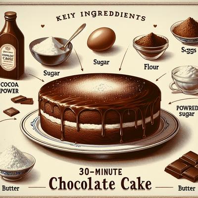 Image of 30 Minute Chocolate Cake
