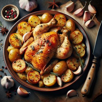 Image of 30 Minute Garlic Chicken with Potatoes