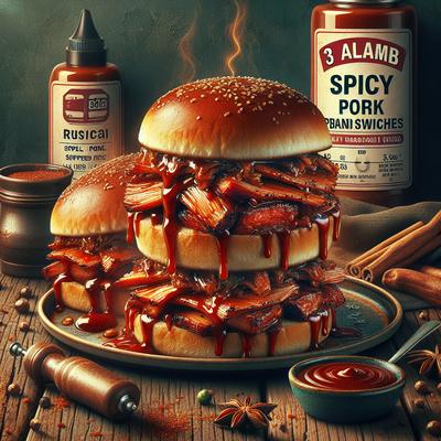 Image of 3 Alarm Spicy Bbq Pork Sandwiches