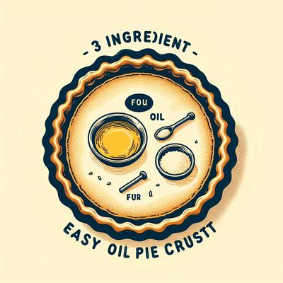 Image of 3 Ingredient Easy Oil Pie Crust