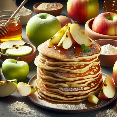 Image of 3 Ingredient Fluffy Apple Pancakes