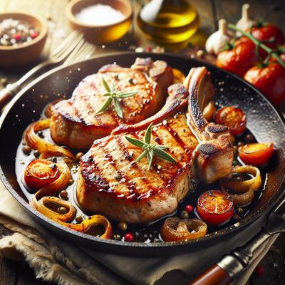 Image of 3 Ingredient Pan Simmered Italian Boneless Pork Chops