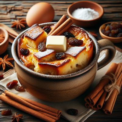 Image of 3 Minute Bread Pudding in a Mug