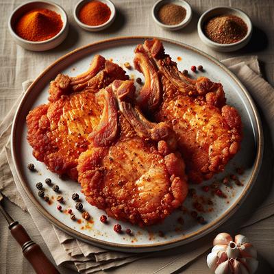 Image of 3 Spice Fried Pork Chops