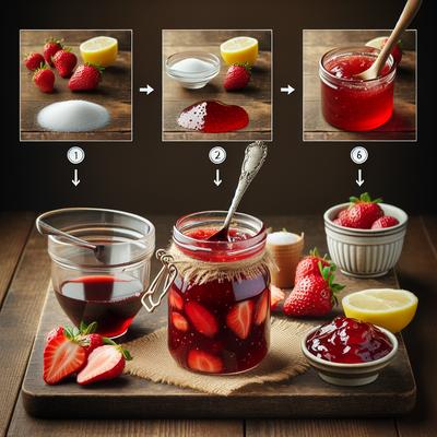 Image of 3 Step Strawberry Jam