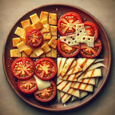 Image of 4 Cheese Broiled Tomato Slices