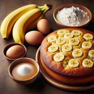 Image of 4 Ingredient Banana Cake for Two