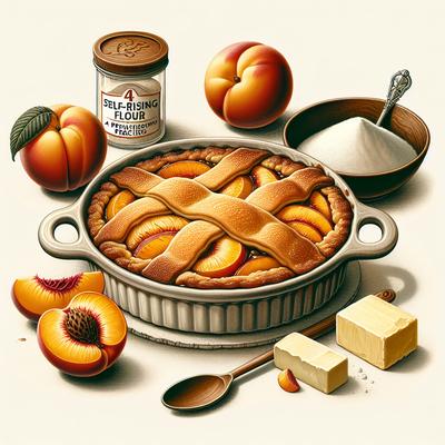 Image of 4 Ingredient Peach Cobbler