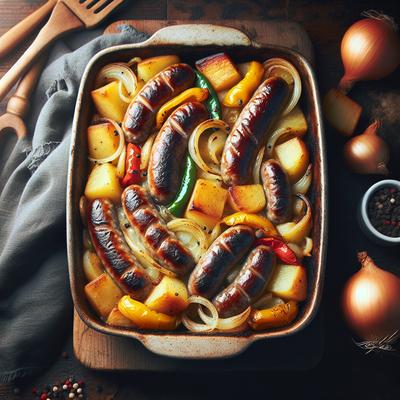 Image of 4 Ingredient Sausage Potato Bake