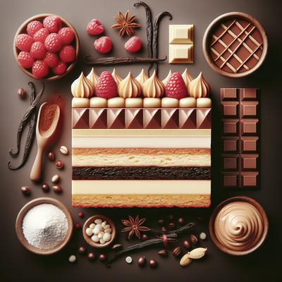 Image of 4 Layer Vanilla Chocolate Raspberry Bars