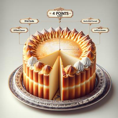 Image of 4 Points Diet Soda Cake
