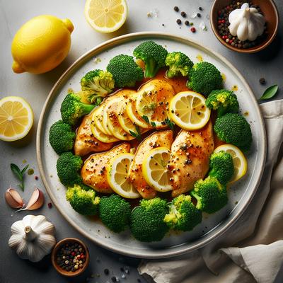 Image of 4 Points Plus Lemon Chicken with Broccoli