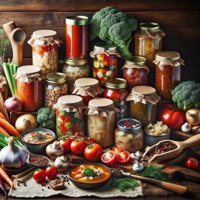 Image of 5 Cans and a Jar Soup