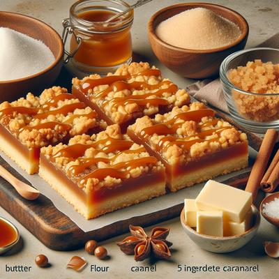 Image of 5 Ingredient Salted Caramel Crumble Bars