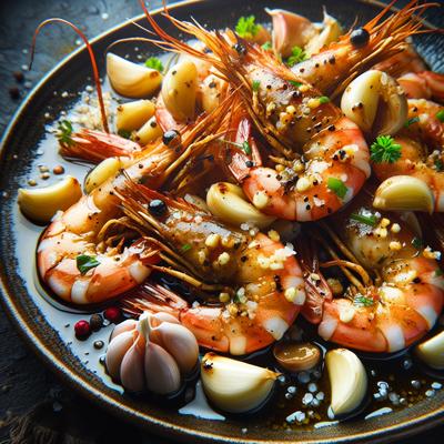 Image of 5 Minute Low Fat Garlic Prawns