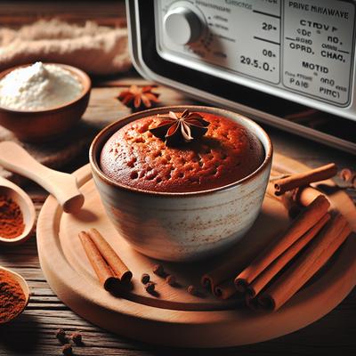 Image of 5 Minute Spice Cake in Microwave