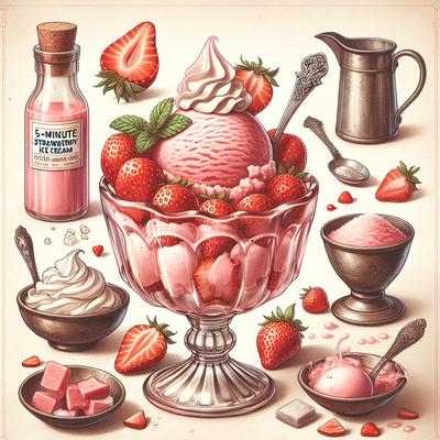 Image of 5 Minute Strawberry Ice Cream